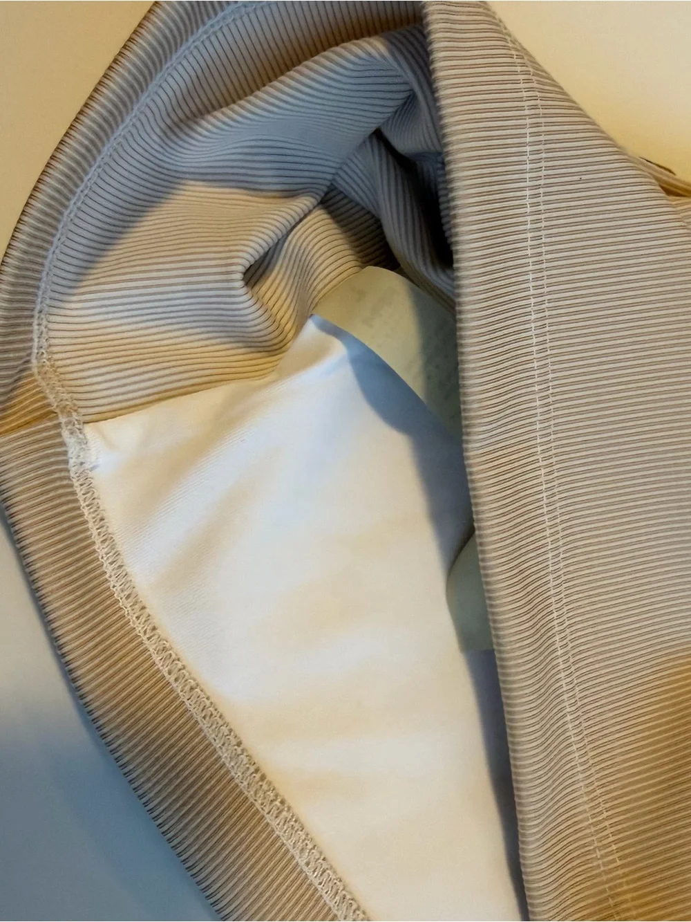Beige Ribbed Crop Tank Top - RPM - Picture 5 of 5